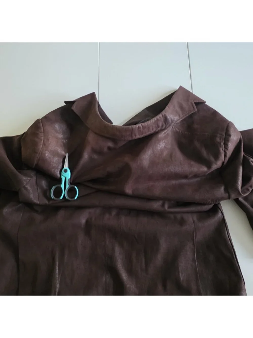 Coppley Clapton Blazer US 42R Brown Faux Suede Western Sport Coat Union Made